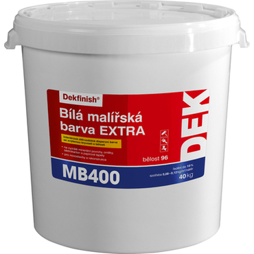 Malba interiérová DEK MB400 EXTRA bílá, 40 kg