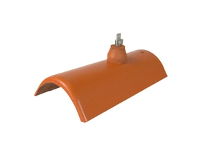 Hřebenáč hromosvodový Bramac Protector Plus s příchytkou cihlově červená