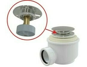 Sifon vaničkový CLICK/CLACK Alca A465C-50 velká zátka chrom-lesk