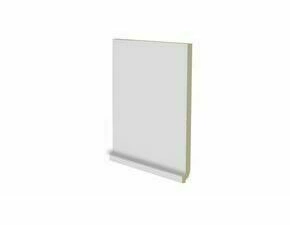 Sokl s požlábkem Rako Color Two 20×20 cm světle šedá matná GSP1K112