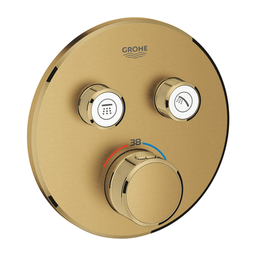 Baterie podomítková termostatická Grohe Grohtherm SmartControl 2-cestná kartáčovaný Cool Sunrise 29119GN0