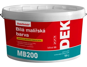 Malba interiérová DEK MB200 bílá, 18 kg