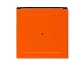 Kryt spínač kartový s průzorem ABB Levit oranžová, kouřová černá
