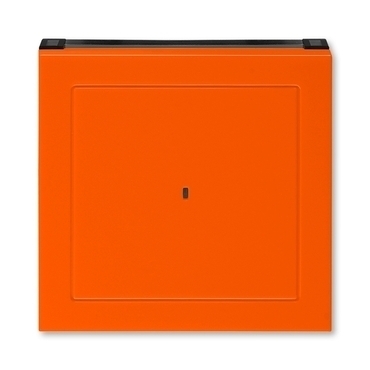 Kryt spínač kartový s průzorem ABB Levit oranžová, kouřová černá