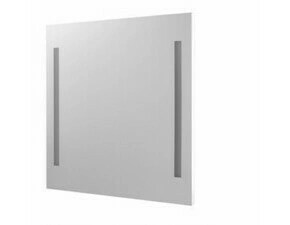 Zrcadlo s LED osvětlením Dřevojas STRIPE ZCO 70 bílá mat