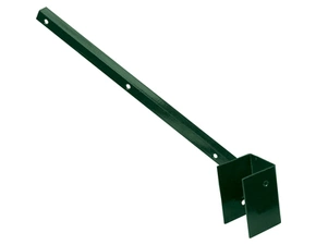 Bavolet jednostranný vnější Pilofor Zn + PVC zelený na sloupek 60×60 mm