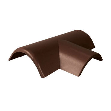 Hřebenáč rozdělovací pravý T250 Bramac Protector Plus s příchytkou tmavohnědá