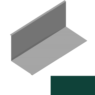 Lemování ke zdi rovnoběžné s okapem RS312S-120 SP 25 RAL 6005 zelená