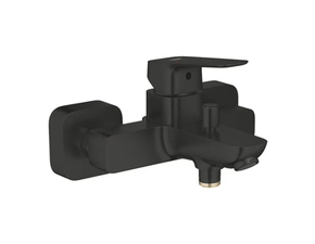 Baterie vanová nástěnná Grohe Cubeo 150 mm matte black s přepínačem 1018132430