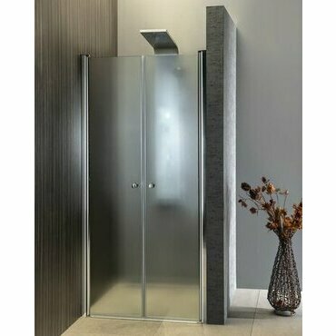 Dveře sprchové Aqualine Pilot 800 mm chrom/brick sklo