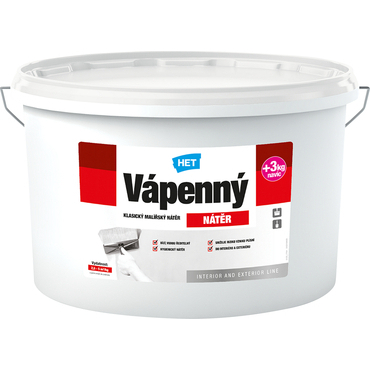 Malba vápenná HET vápenný nátěr bílý 6 kg