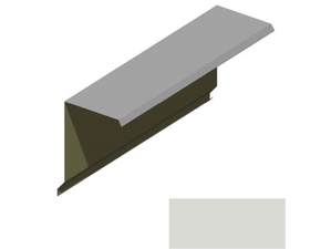 Ukončení pultové střechy RS360A-75 SP 25 s okapnicí RAL 9002 šedobílá