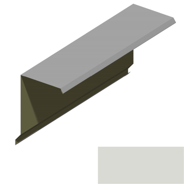 Ukončení pultové střechy RS360A-75 SP 25 s okapnicí RAL 9002 šedobílá