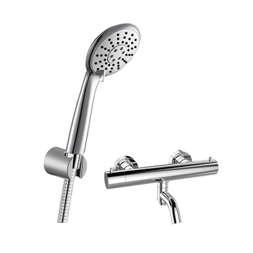 Baterie vanová termostatická Mereo BTV01N 150 mm se sprchovou soupravou chrom