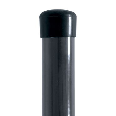 Sloupek kulatý Ideal Zn + PVC bez příchytky antracit průměr 48 mm výška 2,6 m