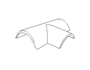 Hřebenáč rozdělovací pravý T250 Bramac Protector s příchytkou památkově červená