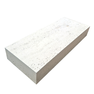 Schod betonový Presbeton VERTO 1 reliéfní slonovinová 400×1 000×150 mm