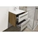 Skříňka s umyvadlem EBS Pure Slim 810×550×460 mm bílá lesk/dub Arlington PURESL81D