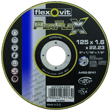 Kotouč řezný Flexovit PerFlex A46S-BF41 125×22,23 mm