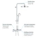 Systém sprchový termostatický Grohe Tempesta Cosmopolitan System 210 chrom 27922001
