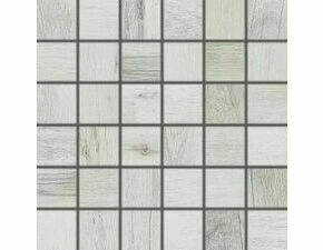 Mozaika Rako SALOON 5×5 cm (set 30×30 cm) bílošedá DDM05745