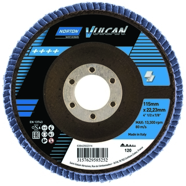 Kotouč brusný lamelový Norton Vulcan R842 115×22,23 mm 60