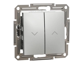 Tlačítko žaluziové Schneider Electric Asfora aluminium