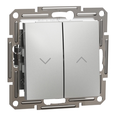 Tlačítko žaluziové Schneider Electric Asfora aluminium