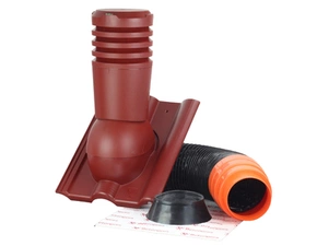 Komplet odvětrací Betonpres DN150 červenohnědá