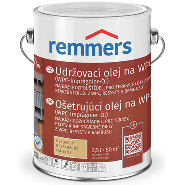 Olej udržovací Remmers WPC bezbarvý 2,5 l