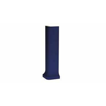 Roh vnější pro sokl s požlábkem Rako Color Two 3×20 cm tmavě modrá matná GSERI005