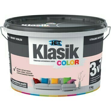 Malba interiérová HET Klasik Color grepový, 4 kg