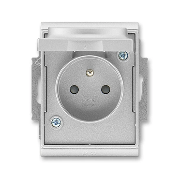 Zásuvka 230 V jednonásobná ABB Element IP 44 titanová