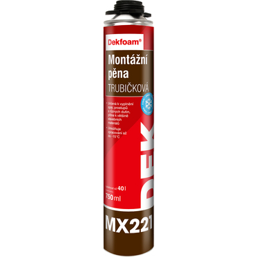 Pěna montážní DEKFOAM MX221 zimní trubičková 750 ml
