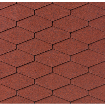 Šindel asfaltový IKO 2.0 Diamant Plus 10 Cihlově červená 2,0 m2