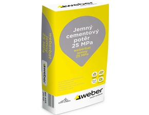 Potěr cementový jemný 25 MPa weberbat 25 kg
