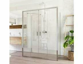 Dveře sprchové + boční stěna Mereo Lima CK85813K 800×1 400×800 mm chrom/čiré sklo