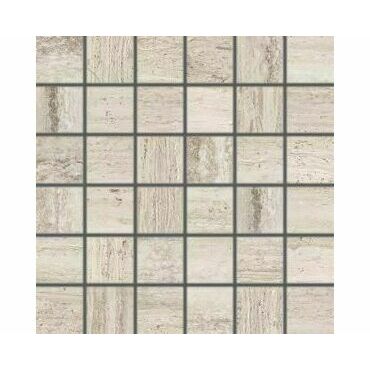 Mozaika Rako ALBA 5×5 cm (set 30×30 cm) hnědošedá DDM05732