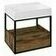 Skříňka umyvadlová 590×495×465 mm černá mat/dub Collingwood CG002-1919