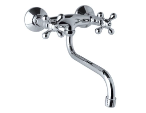 Baterie dřezová nástěnná Mereo Retro Viktorie CBL301 150 mm chrom ramínko 200 mm