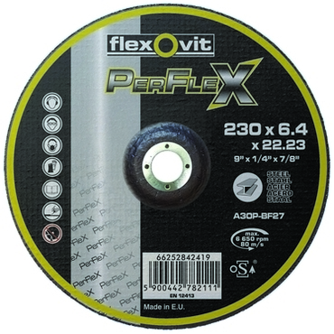 Kotouč brusný Flexovit PerFlex A30P-BF27 230×22,23 mm