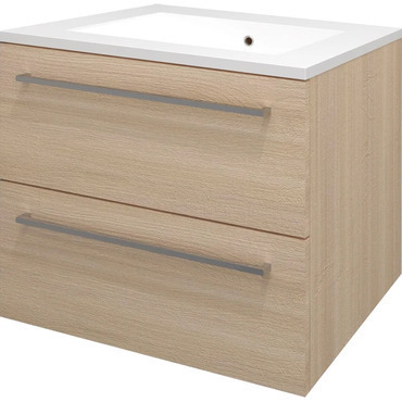 Skříňka s umyvadlem EBS Pure Slim 610×550×460 mm dub sand barbera PURESL61SB