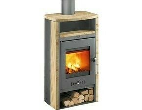 Kamna krbová Haas+Sohn Livorno antracit/pískovec