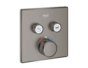 Baterie podomítková termostatická Grohe Grohtherm SmartControl 2-cestná kartáčovaný Hard Graphite 29124AL0