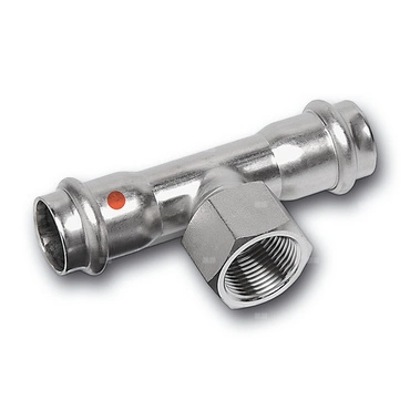 T-kus redukovaný lisovací Sanha NiroTherm 91130G 22 mm × 1/2"
