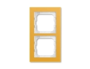 Rámeček ABB Busch-axcent dvojnásobný sklo žluté