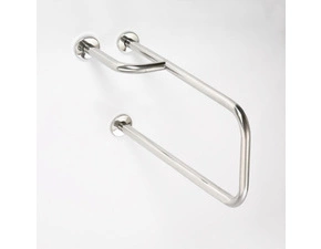 Madlo podpěrné k umyvadlu Bemeta Help 776 mm levé, s krytkou nerez matný