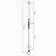 Dveře sprchové Lansanit Brix H2Y-14L 1 400 mm chrom/čiré sklo levé provedení