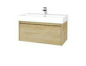 Skříňka umyvadlová Dřevojas BONO SZZ 85 Nebraska/Nebraska vč. umyvadla Glance