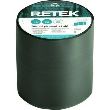 Plotová výplň stínicí RETEK PREMIUM temně zelená RAL 6005 (26 m/bal.)